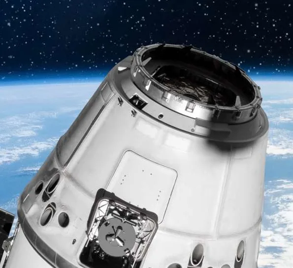 Satellite in orbit above the Earth