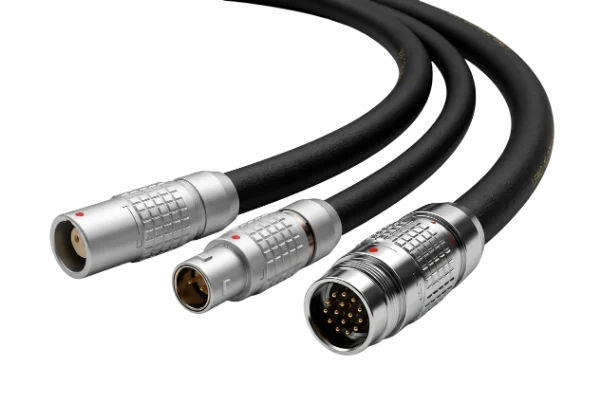 Motor cable assemblies with circular connectors