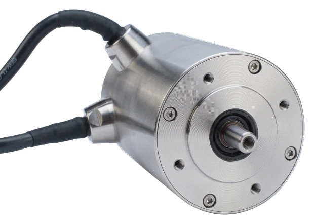 Stainless-steel washdown servomotor