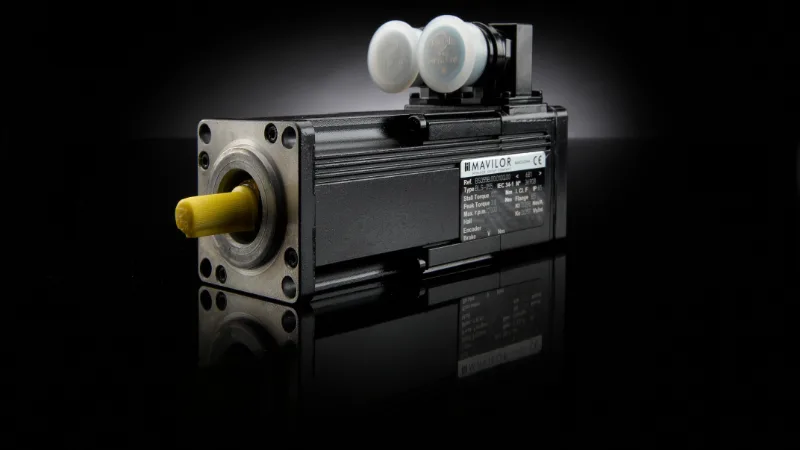 Mavilor BLS servomotor with customised flange and shaft